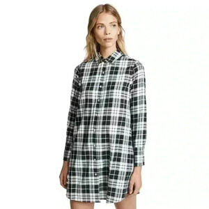 Baldwin Kansas City Sloane Plaid Dress Long Sleeve Checkered Dress